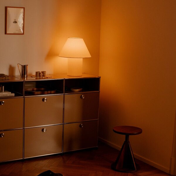 HEM Stolní lampa Toto Large, Wax Yellow / Black & White H Stripe