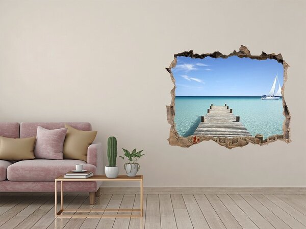 Nálepka fototapeta 3D Dřevěné molo nd-k-57042247