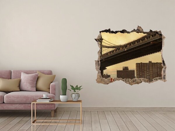 Fototapeta díra na zeď 3D Manhattan New York nd-k-57464084