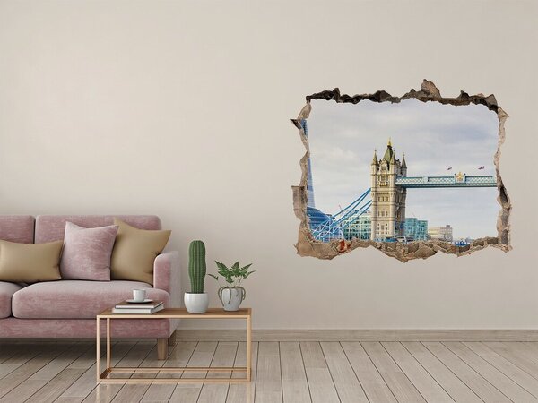 Fototapeta díra na zeď 3D Temže Londýn nd-k-59842518