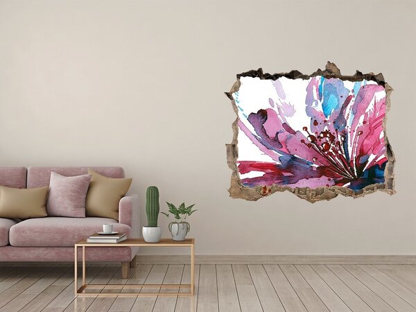 Díra 3D fototapeta na stěnu Abstraktní květina nd-k-59155055