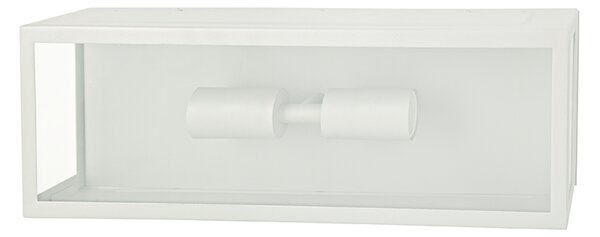 ACA Lighting Venkovní nástěnné svítidlo CELIA max. 60W/2xE27/230V/IP44, bílá barva, CELIA2
