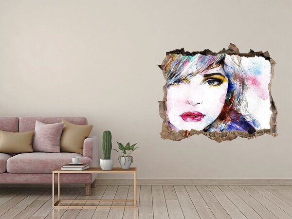 Díra 3D fototapeta na stěnu Tvář řeny nd-k-59953220