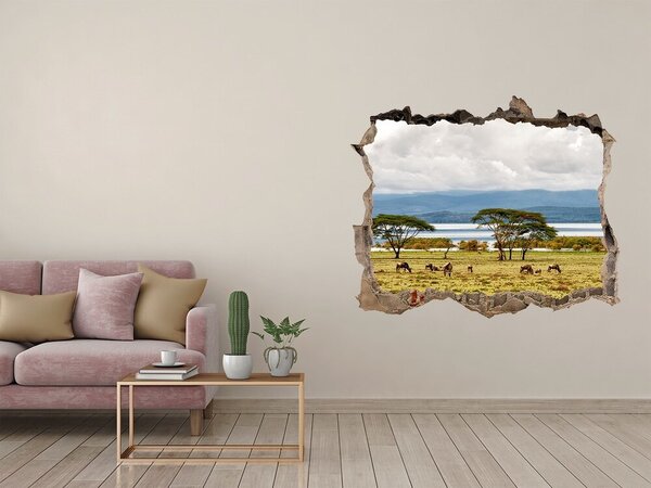Nálepka fototapeta 3D výhled Jezero Naivasha nd-k-60219348