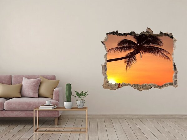 Nálepka fototapeta 3D Západ slunce pláž nd-k-60014664