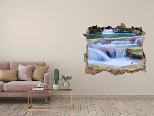 Nálepka fototapeta 3D výhled Kaskáda v lese nd-k-60730656