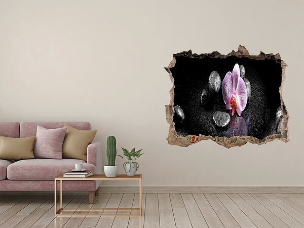 Samolepící díra na stěnu nálepka Orchidej nd-k-60629892