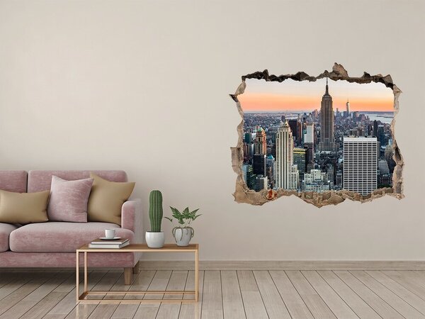 Fototapeta díra na zeď 3D New York nd-k-60595305