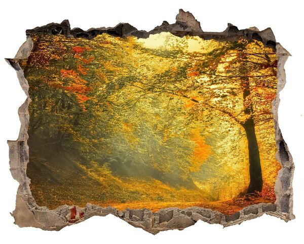 Nálepka fototapeta 3D výhled Podzim les nd-k-60738927
