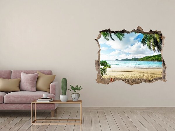 Nálepka fototapeta 3D výhled Palmy na pláži nd-k-61252283