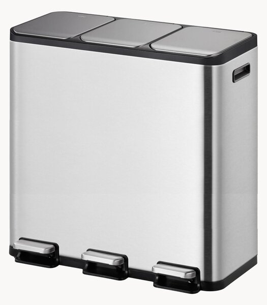 Odpadkový koš s pedálovým otvíráním EcoCasa, 3x15 l