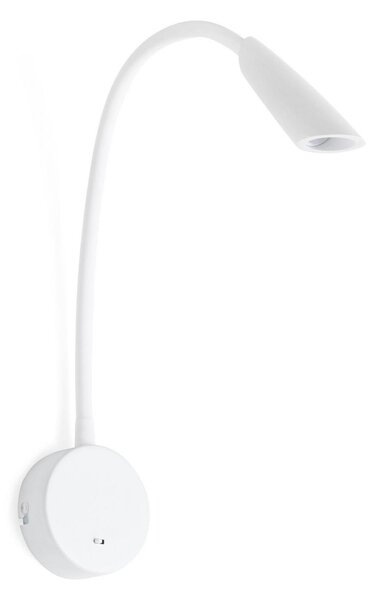BOKEN nástěnná lampa na čtení, bílá - FARO