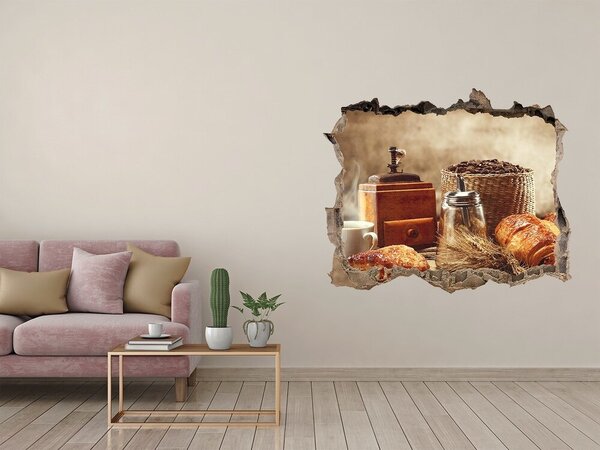 Nálepka díra na zeď beton Snídaně nd-k-61579192