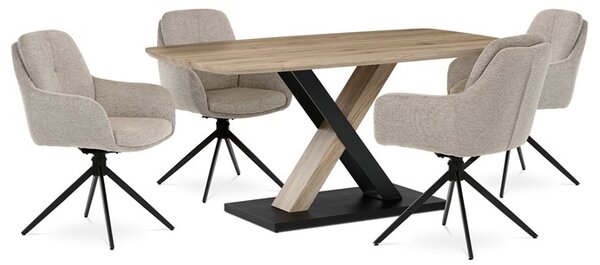 Jídelní stůl TERATO — 165x90x75, MDF, hnědá