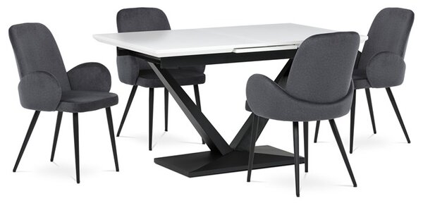 TAVILO — 140x85x78 cm (rozklad +40 cm), MDF, bílý