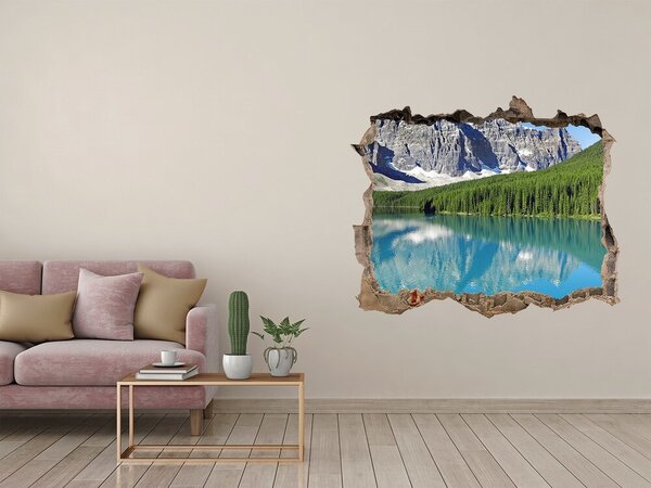 Nálepka fototapeta 3D výhled Jezero v horách nd-k-61685210