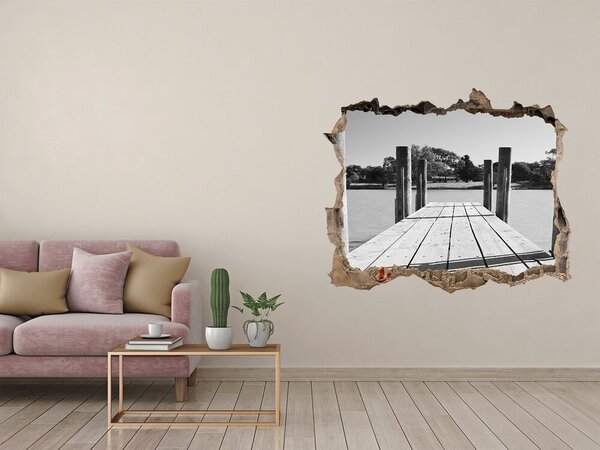 Fototapeta díra na zeď 3D Dřevěné molo nd-k-62200965