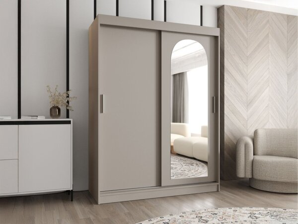 Šatní skříň Kreloin 150, Barva: černá, Zásuvky: Ne 5903211418051