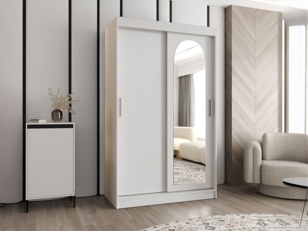Šatní skříň Kreloin 120, Barva: bílá, Zásuvky: Ne 5903211418006