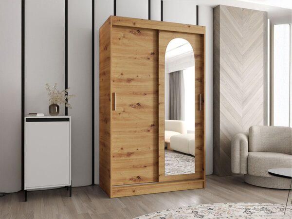 Šatní skříň Kreloin 120, Barva: bílá, Zásuvky: Ne 5903211418006