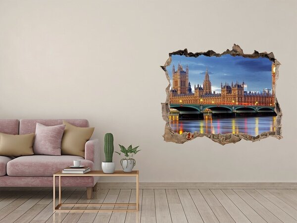 Fototapeta díra na zeď 3D Temže Londýn nd-k-62913588