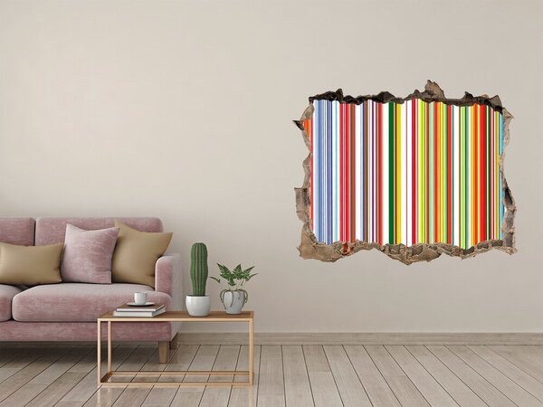 Díra 3D fototapeta na stěnu Barevné pásky nd-k-63545151