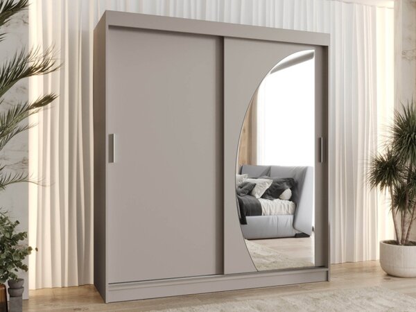 Šatní skříň Grilion 180, Barva: černá, Zásuvky: Ne 5903211418341