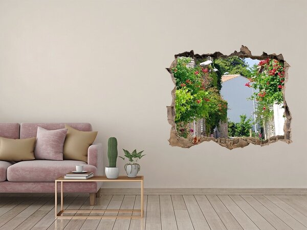 Nálepka fototapeta 3D výhled Květinová alej nd-k-64004203