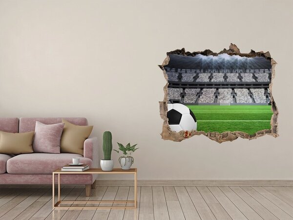 Fototapeta díra na zeď 3D Míč na stadioně nd-k-63931532