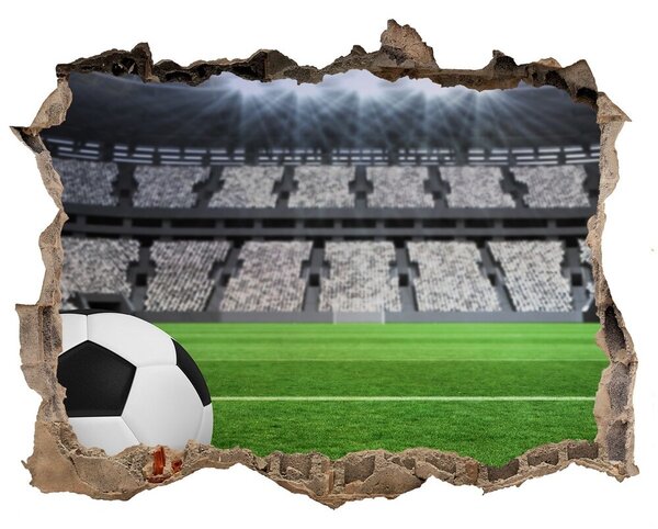 Fototapeta díra na zeď 3D Míč na stadioně nd-k-63931532