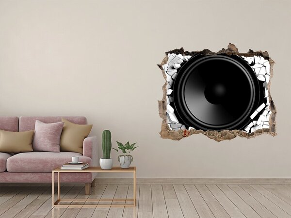 Díra 3D fototapeta na stěnu nálepka Reproduktor nd-k-64054495