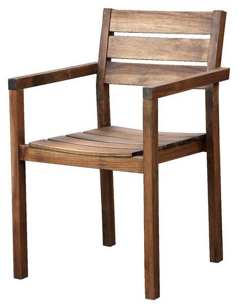 Zahradní křeslo stohovatelné SCOTT (hnědá)