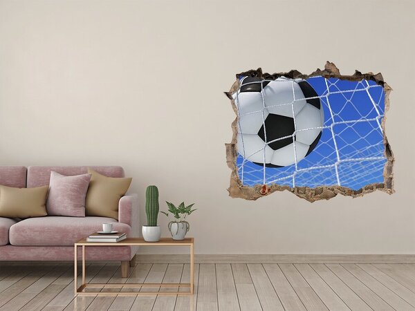 Fototapeta díra na zeď 3D Míč v brance nd-k-64969582