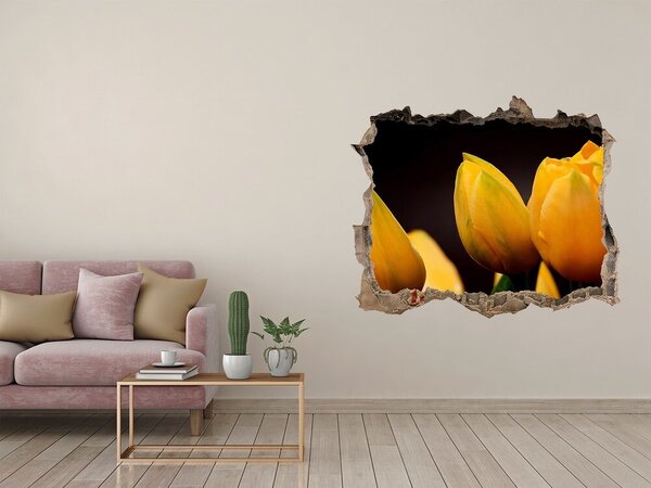 Samolepící díra nálepka Žluté tulipány nd-k-64836622