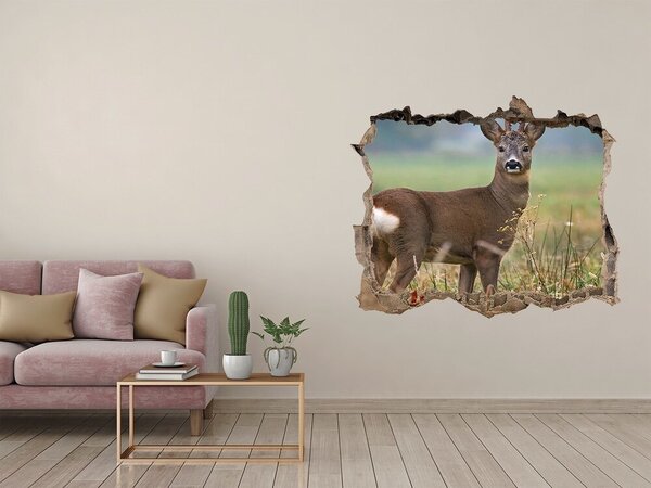 Díra 3D fototapeta na stěnu nálepka Srna nd-k-65048676