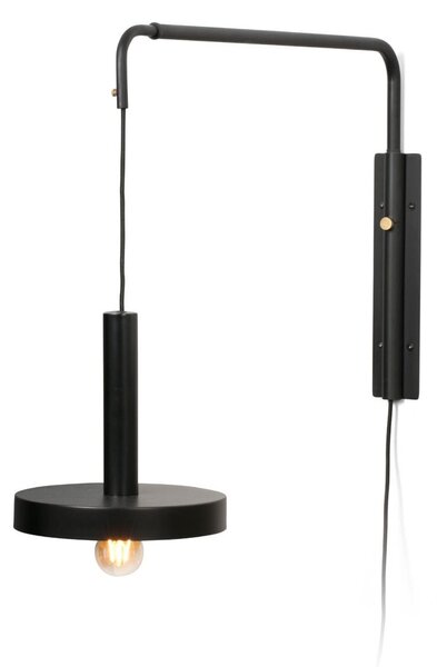 WHIZZ nástěnná nastavitelná lampa, černá a zlatá - FARO