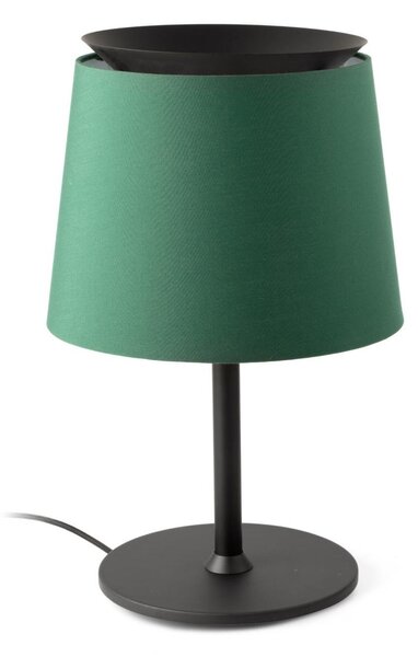 SAVOY černá/zelená stolní lampa - FARO