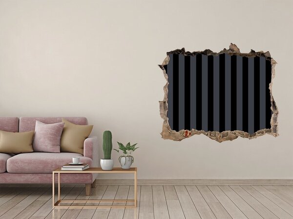 Díra 3D fototapeta nálepka Černošedé pásky nd-k-65387785