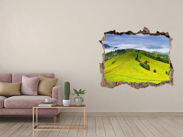 Nálepka fototapeta 3D výhled Zelené vrcholky nd-k-65354948