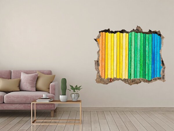 Díra 3D fototapeta na stěnu Barevné pásky nd-k-65557438