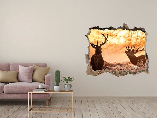 Díra 3D fototapeta nálepka Jeleni východ nd-k-65543107