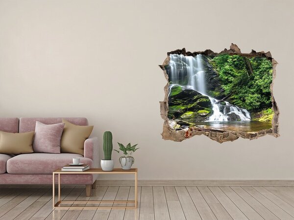 Nálepka fototapeta 3D výhled Vodopád v lese nd-k-65742204