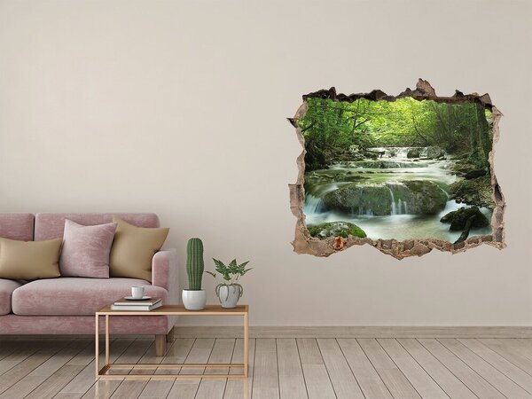 Nálepka fototapeta 3D výhled Vodopád v lese nd-k-65985516