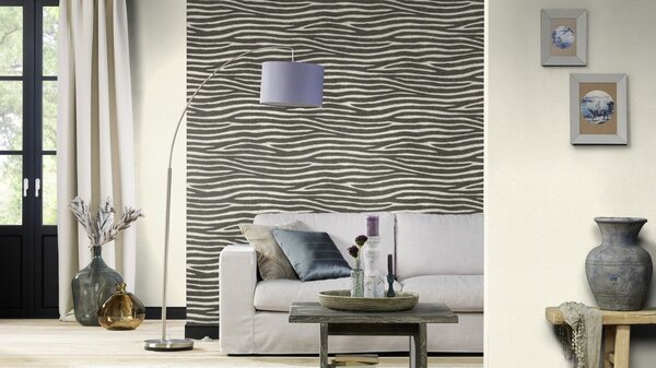 RASCH | Vliesová tapeta na zeď African Queen 751536 | 0,53 x 10,05 m | bílá, šedá
