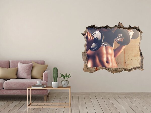 Fototapeta díra na zeď 3D Svaly nd-k-65860174
