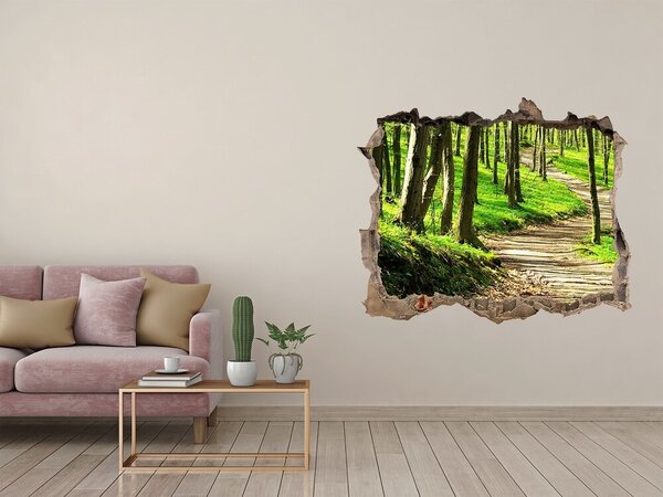 Nálepka fototapeta 3D výhled Stezka v lese nd-k-66127033