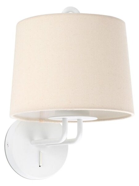 MONTREAL nástěnná lampa, bílá/béžová - FARO