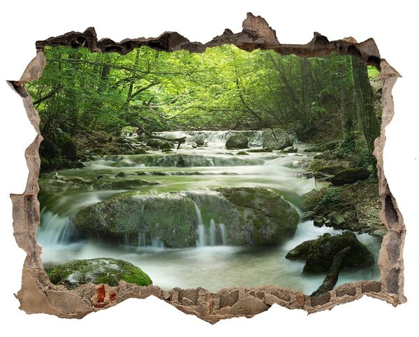 Nálepka fototapeta 3D výhled Vodopád v lese nd-k-65985516