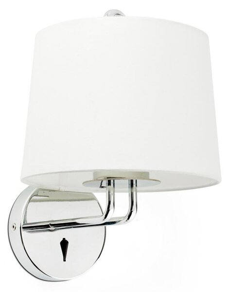 MONTREAL nástěnná lampa, chrom/bílá - FARO