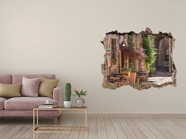 Nálepka fototapeta 3D výhled Italská ulička nd-k-66340662